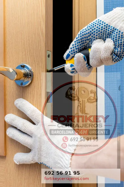 Trabajo de cerrajería a domicilio en Barcelona