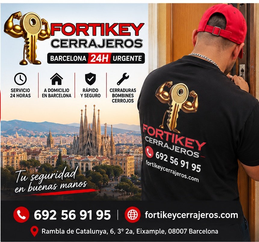 Fortikey Cerrajeros Barcelona 24H Urgente